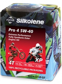 Silkolene Pro4 5W-40 XP Fully Synthetic Race Spec Oil